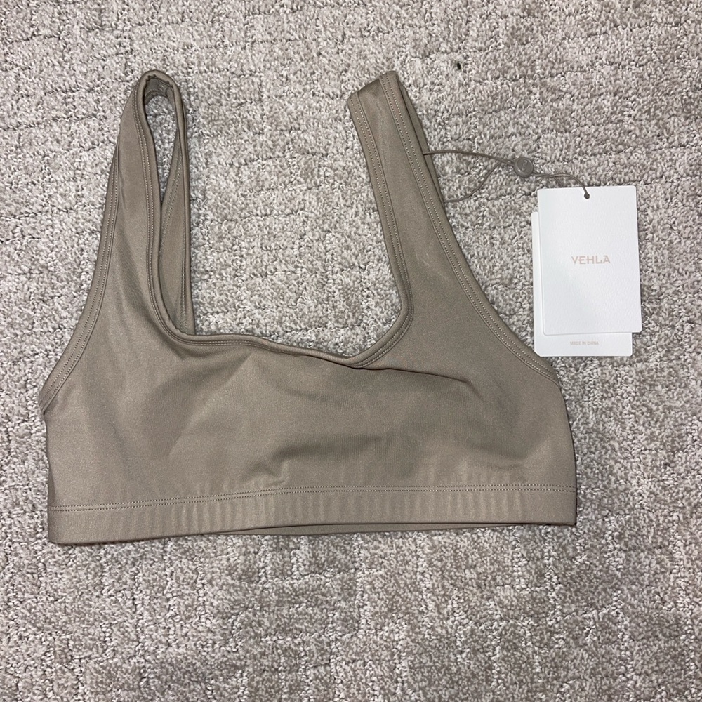 VEHLA Taupe Sports Bra